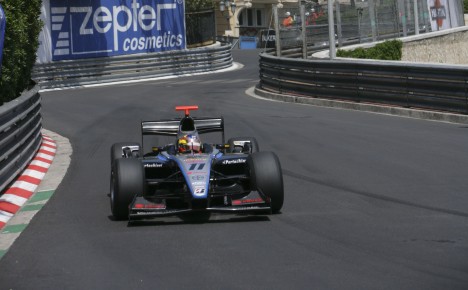 Maldonado på vej mod pole i Monaco